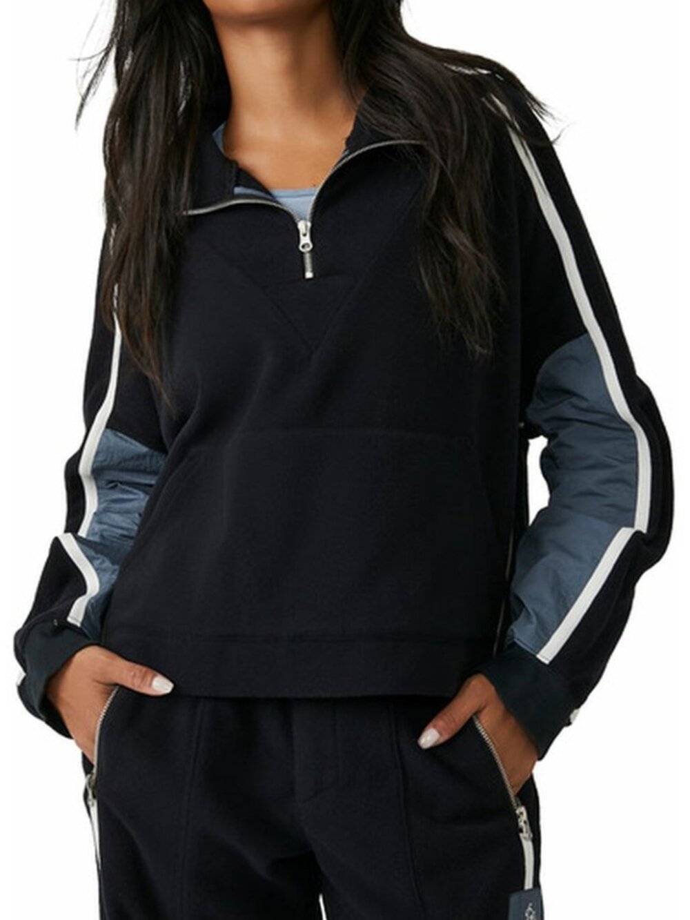 FP Movement by Free People Arena Stripe Half Zip Pullover : Small